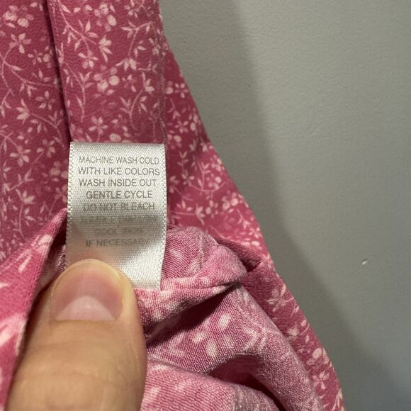 Vintage CJ Banks Maxi Skirt Elastic Waist Flowy Floral Pink Boho Women sz 20W - Picture 6 of 10